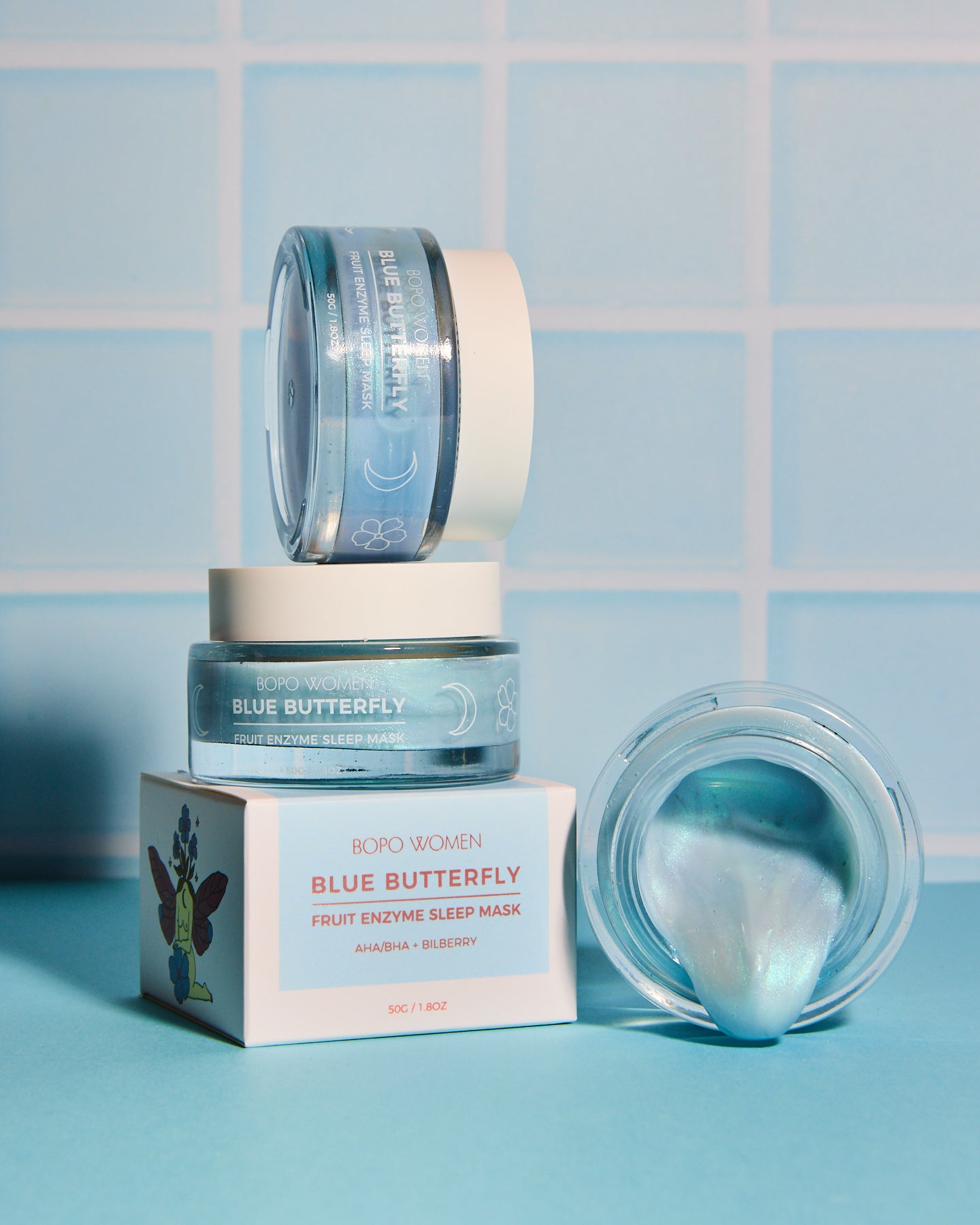 Blue Butterfly Enzyme Mask
