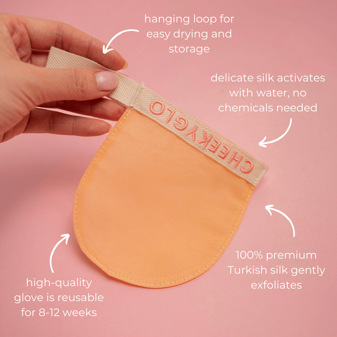 CheekyGlo Silk Exfoliating Face Mit